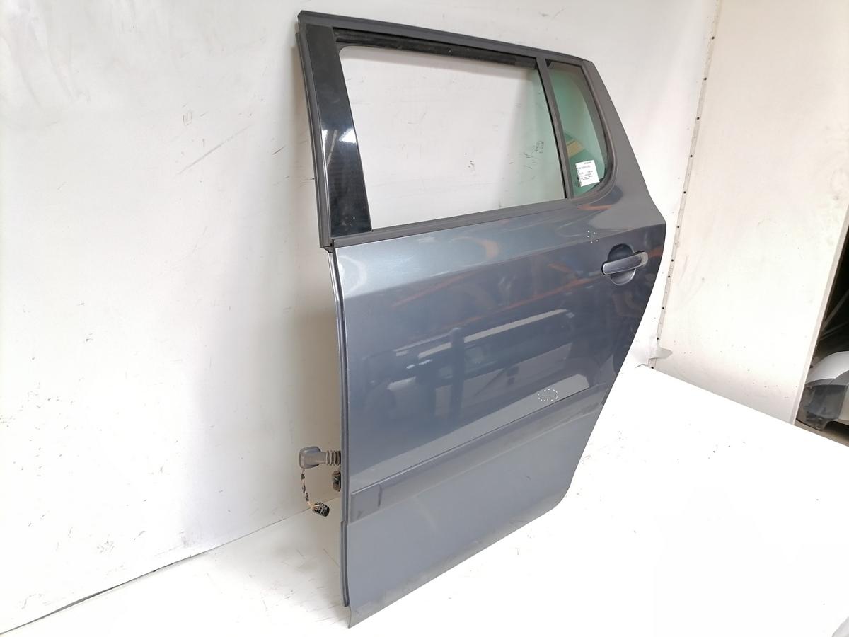 Skoda Fabia 2 5J original T&uuml;r hinten links Flie&szlig;heck LF8J Anthrazitgrau Rohbau BJ09
